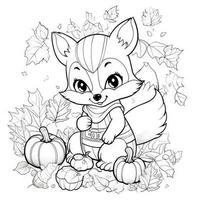 Fall Coloring Pages photo