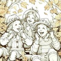 Fall Coloring Pages photo