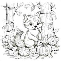 Fall Coloring Pages photo