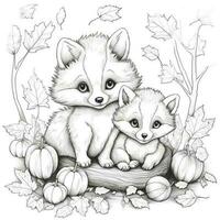 Fall Coloring Pages photo