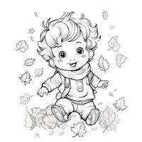 Fall Coloring Pages photo