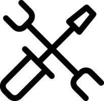 Screwdriver repair icon symbol vector image. Illustration of the fix toolkit design image. EPS 10