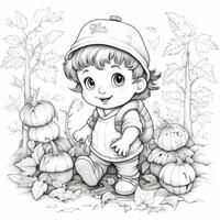 Fall Coloring Pages photo