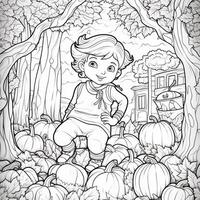 Fall Coloring Pages photo