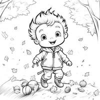 Fall Coloring Pages photo