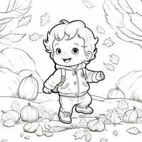 Fall Coloring Pages photo