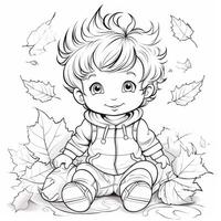 Fall Coloring Pages photo