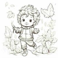 Fall Coloring Pages photo