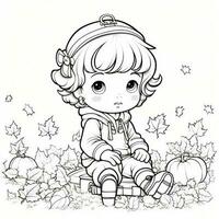 Fall Coloring Pages photo