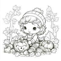 Fall Coloring Pages photo