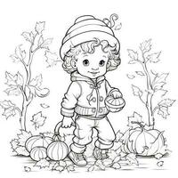 Fall Coloring Pages photo