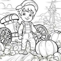 Fall Coloring Pages photo