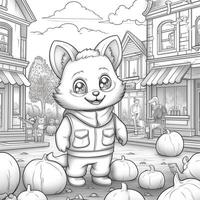 Fall Coloring Pages photo