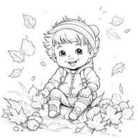 Fall Coloring Pages photo