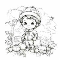 Fall Coloring Pages photo