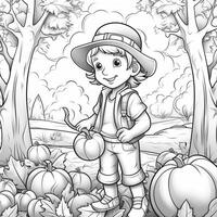 Fall Coloring Pages photo