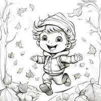 Fall Coloring Pages photo