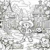 Fall Coloring Pages photo