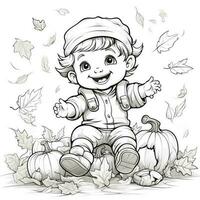 Fall Coloring Pages photo