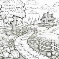 Fall Coloring Pages photo