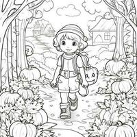 Fall Coloring Pages photo