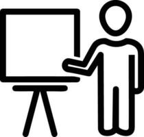 Teacher icon symbol vector image. Illustration of the training business school classroom icon design image