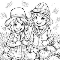 Fall Coloring Pages photo