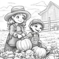 Fall Coloring Pages photo