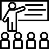 Teacher icon symbol vector image. Illustration of the training business school classroom icon design image