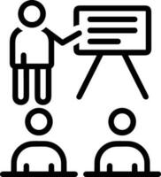 Teacher icon symbol vector image. Illustration of the training business school classroom icon design image