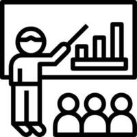 Teacher icon symbol vector image. Illustration of the training business school classroom icon design image