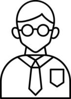 Teacher icon symbol vector image. Illustration of the training business school classroom icon design image