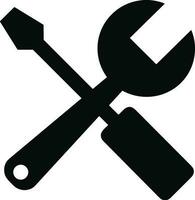 Screwdriver repair icon symbol vector image. Illustration of the fix toolkit design image. EPS 10