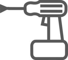 Screwdriver repair icon symbol vector image. Illustration of the fix toolkit design image. EPS 10