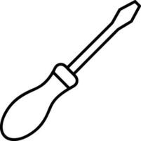 Screwdriver repair icon symbol vector image. Illustration of the fix toolkit design image. EPS 10