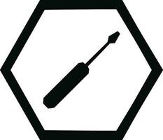 Screwdriver repair icon symbol vector image. Illustration of the fix toolkit design image. EPS 10