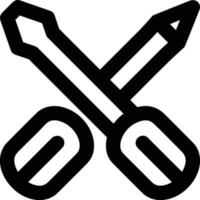 Screwdriver repair icon symbol vector image. Illustration of the fix toolkit design image. EPS 10