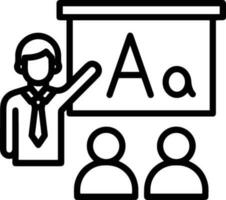 Teacher icon symbol vector image. Illustration of the training business school classroom icon design image