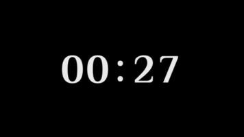 30 seconden countdown tijdopnemer, countdown timer 30 tweede vrij video