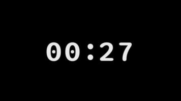 30 seconden countdown tijdopnemer, countdown timer 30 tweede vrij video