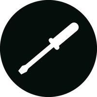 Screwdriver repair icon symbol vector image. Illustration of the fix toolkit design image. EPS 10