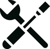 Screwdriver repair icon symbol vector image. Illustration of the fix toolkit design image. EPS 10