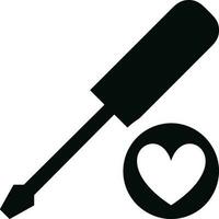 Screwdriver repair icon symbol vector image. Illustration of the fix toolkit design image. EPS 10