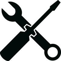 Screwdriver repair icon symbol vector image. Illustration of the fix toolkit design image. EPS 10