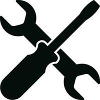 Screwdriver repair icon symbol vector image. Illustration of the fix toolkit design image. EPS 10