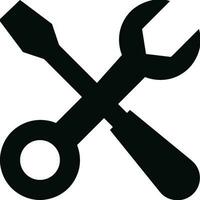 Screwdriver repair icon symbol vector image. Illustration of the fix toolkit design image. EPS 10