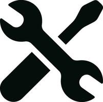 Screwdriver repair icon symbol vector image. Illustration of the fix toolkit design image. EPS 10