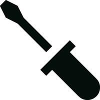 Screwdriver repair icon symbol vector image. Illustration of the fix toolkit design image. EPS 10