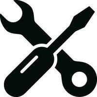 Screwdriver repair icon symbol vector image. Illustration of the fix toolkit design image. EPS 10