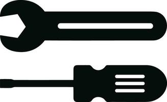 Screwdriver repair icon symbol vector image. Illustration of the fix toolkit design image. EPS 10